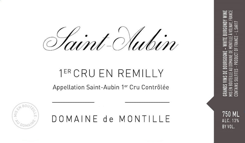 Domaine de Montille Saint-Aubin En Remilly label