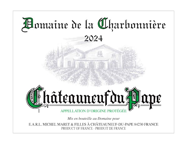 2024 Charbonniere - Chateauneuf du Pape BLANC (750ml)