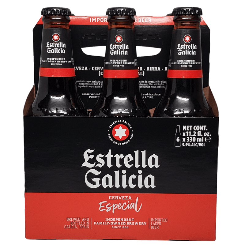 Estrella Galicia Cervesa Especial 6pk bottle