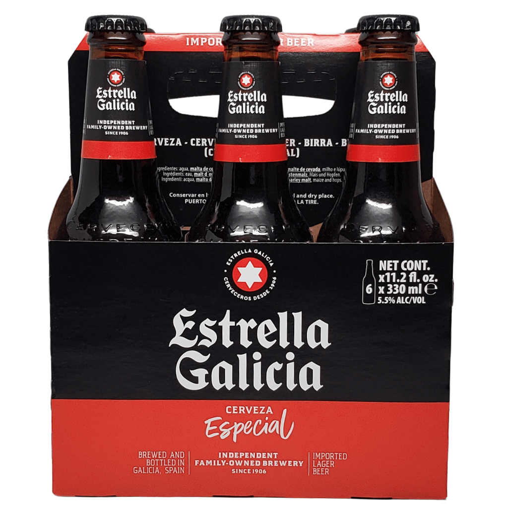 Estrella Galicia Cervesa Especial 6pk bottle — MacArthur Beverages