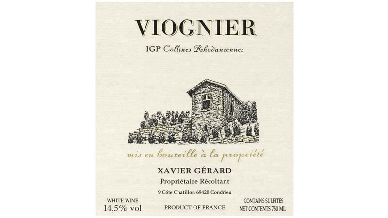 2024 Xavier Gerard - IGP Collines Rhodaniennes Viognier (750ml)
