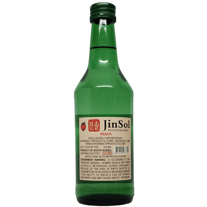 JinSol Peach wine soju 375ml