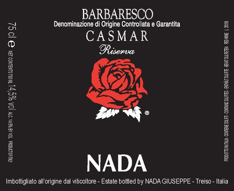 2020 Giuseppe Nada - Barbaresco Casmar Riserva (750ml)