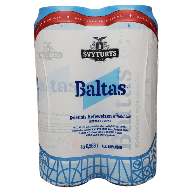 Svyturys 1784 Baltas Hefeweizen 4pk cans
