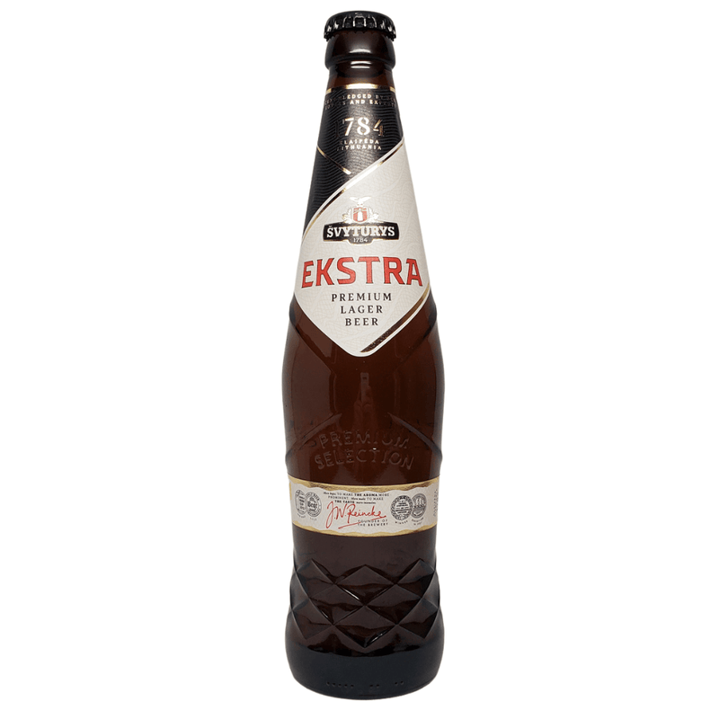 Svyturys 1784 Ekstra Premium Lager 5.2% abv 500ml bottle