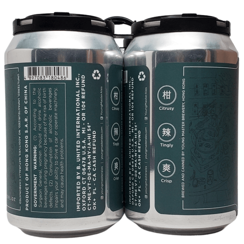 Young Master Jade Scorpion Green Peppercorn Pilsner 4pk