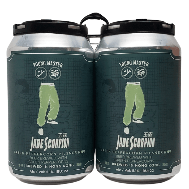 Young Master Jade Scorpion Green Peppercorn Pilsner 4pk