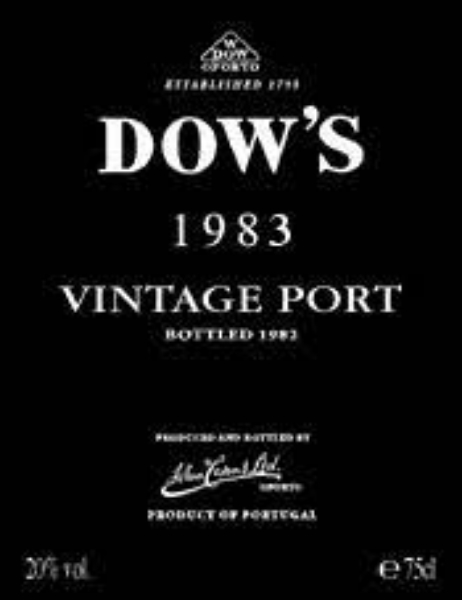 Picture of 1983 Dow's Porto Vintage Port