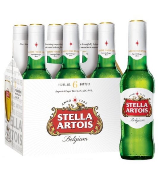 Picture of Stella Artois - Lager 6pk bottles