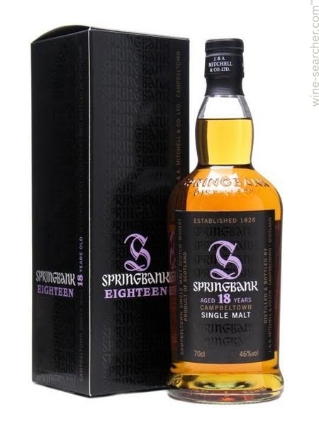 Picture of Springbank 18 yr Single Malt Whiskey 750ml