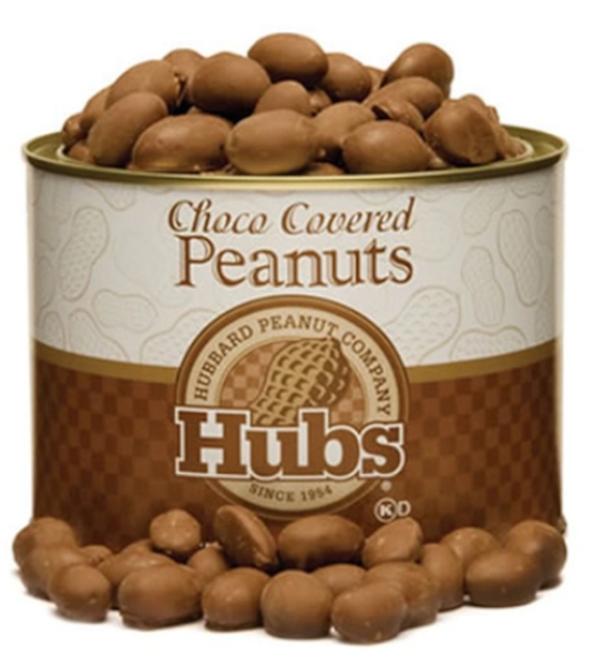 Picture of Hubs Chocolate Covered Peanuts 12oz can