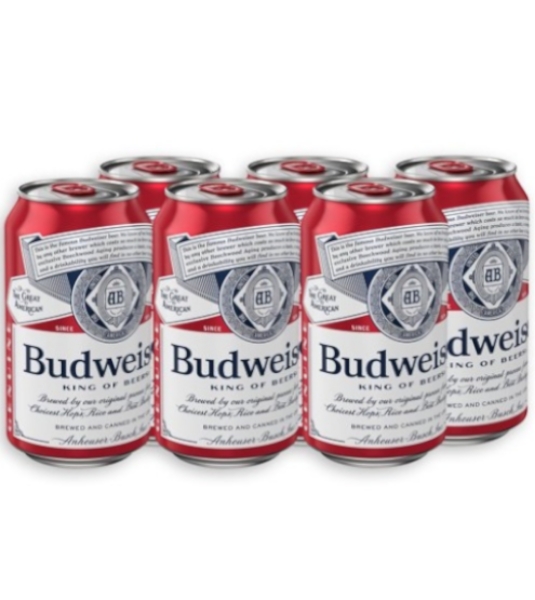 Picture of Budweiser 12oz 6pk can