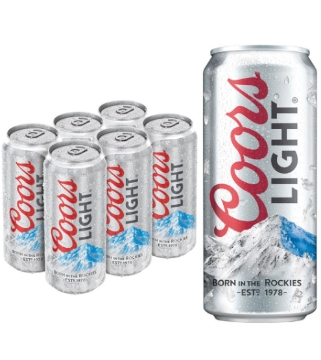 Picture of Coors Light 6pk can