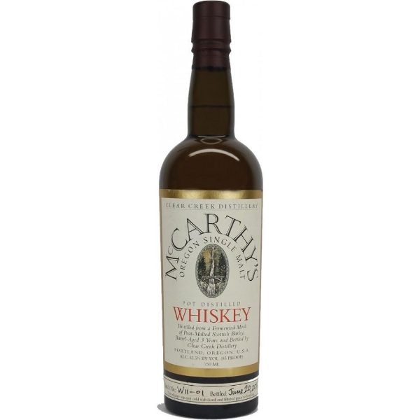 Picture of McCarthy's Single Malt (Clear Creek) Whiskey 750ml