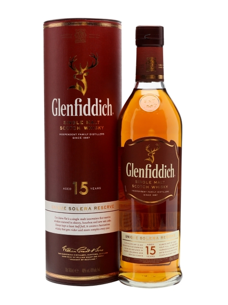 Picture of Glenfiddich 15 yr Unique Solera Reserve Whiskey 750ml