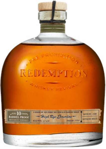 Picture of Redemption 10 yr Barrel Proof Rye Whiskey 750ml