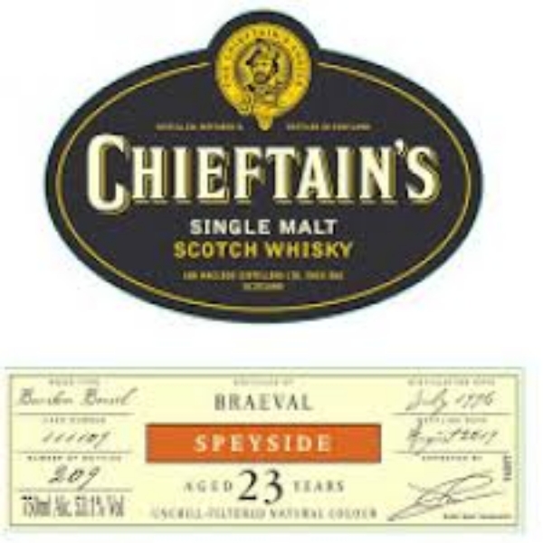 Picture of Chieftain's Braeval 23 yr Whiskey 750ml