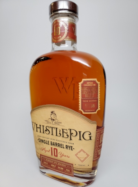 Picture of WhistlePig 10 yr MacArthur Single Barrel Rye Whiskey 750ml