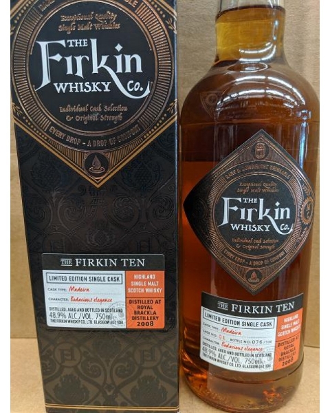 Picture of 2008 Firkin Royal Brackla Madeira Cask Whiskey 750ml