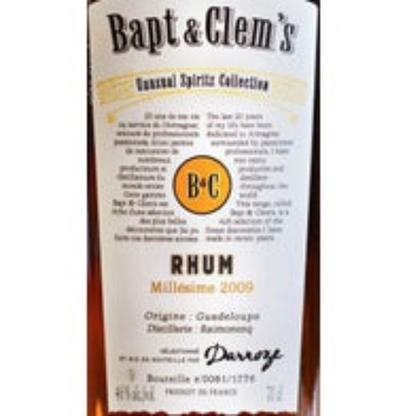 Picture of Bapt & Clem's (Francis Darroze) 2009 (Guadeloupe) Rum 750ml