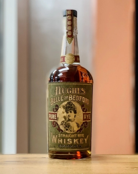 Picture of Hughes Bros Belle of Bedford 9yr OVERPROOF Straight Rye Whiskey 750ml