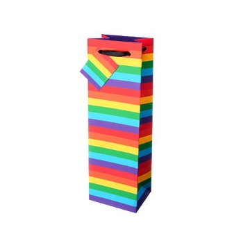 Picture of Gift Bag - Rainbow single bottle bag