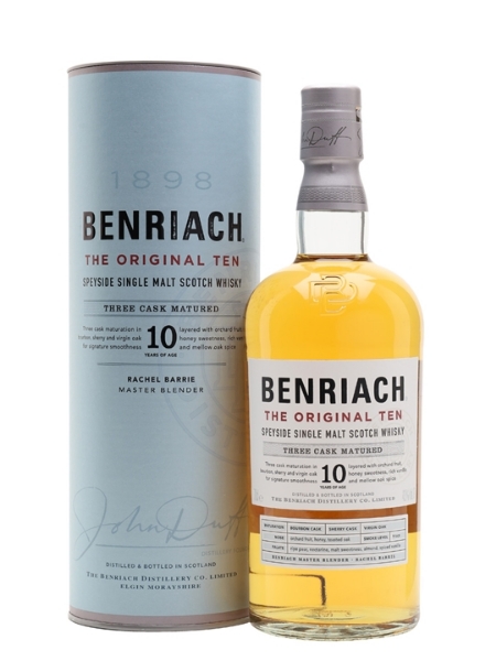 Picture of BenRiach The Original 10 yr Three Cask Matured Single Malt Whiskey 750ml