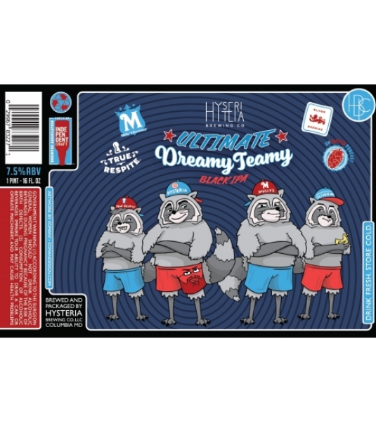 Picture of Hysteria Brewing - Ultimate Dreamy Teamy Black IPA