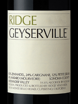 Picture of 2019 Ridge -  Sonoma Geyserville Red