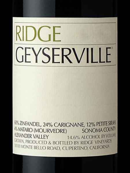 Picture of 2019 Ridge -  Sonoma Geyserville Red