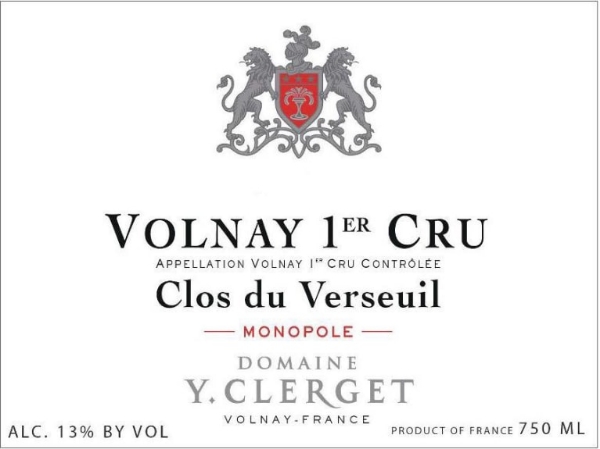 Picture of 2017 Yvon Clerget - Volnay Clos du Verseuil
