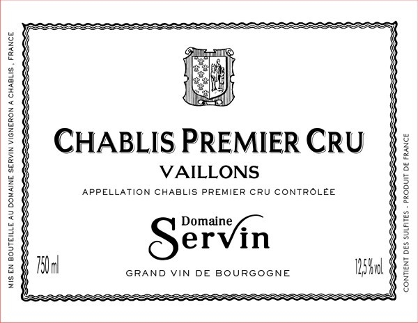 Picture of 2020 Servin - Chablis Vaillons