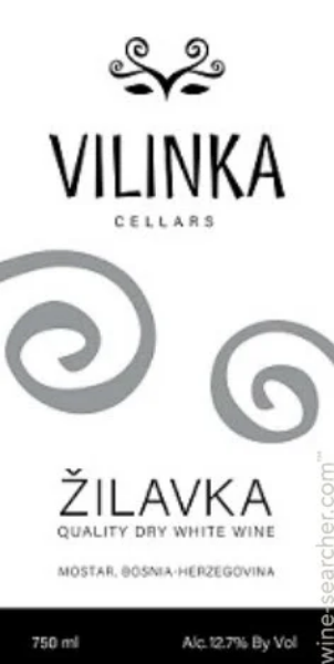 2019 Vilinka Cellars Zilavka Mostar