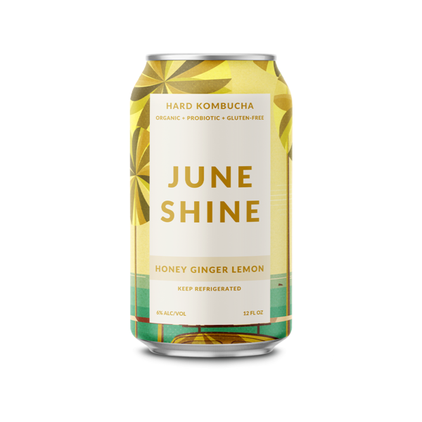 June Shine - Honey Ginger Lemon Hard Kombucha