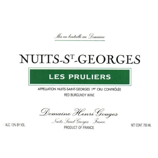 2019 Henri Gouges - Nuits St. Georges Pruliers