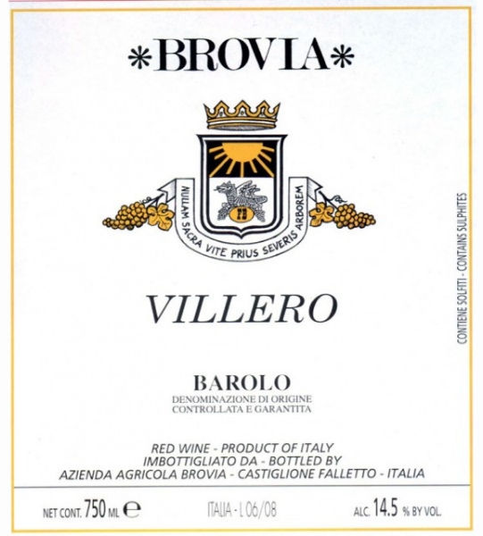 2017 Brovia - Barolo Villero
