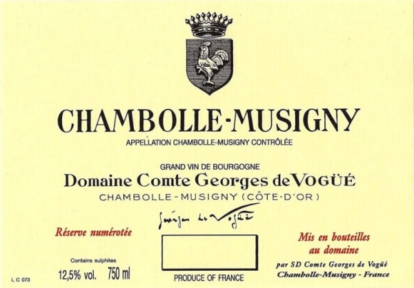 2019 Comte de Vogue - Chambolle Musigny (pre arrival)