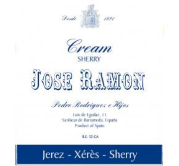 NV Pedro Rodriguez -  Jerez Jose Ramon Cream Sherry