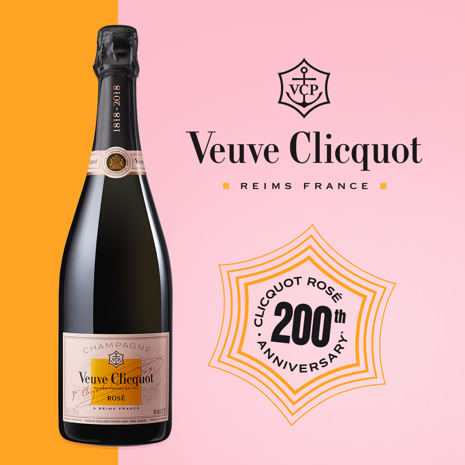 NV Veuve Clicquot - Champagne Brut Rose. MacArthur Beverages