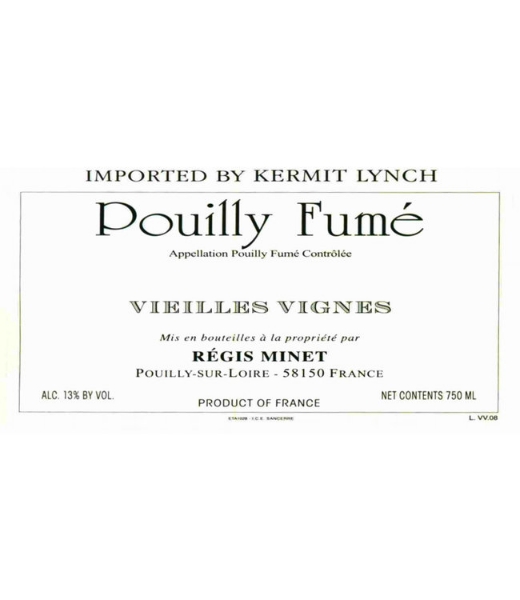 Picture of 2020 Minet, Regis - Pouilly Fume V.V.