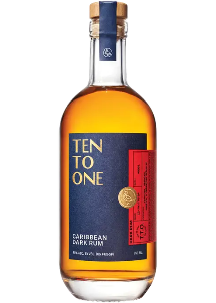 Picture of Ten To One Caribbean Dark Rum 750ml