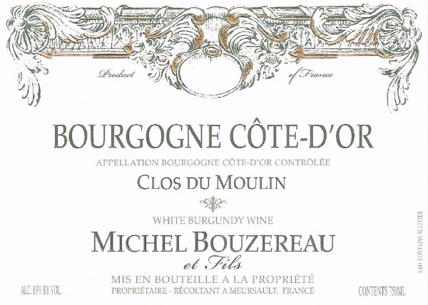 Picture of 2020 Michel Bouzereau - Bourgogne Blanc Cote D'Or Clos Moulin