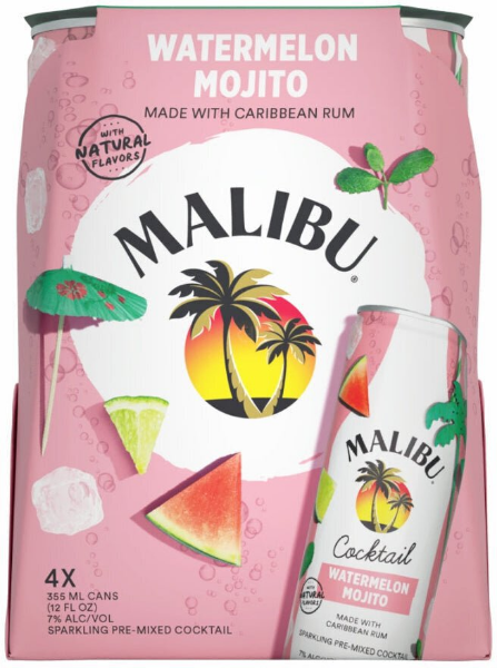Picture of Malibu Watermelon Mojito RTD Cocktail 4pk