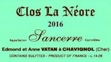 Picture of 2016 Vatan Sancerre Clos Neore