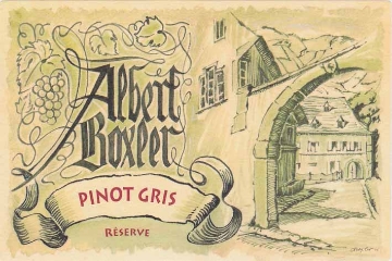 Albert Boxler Pinot Gris Reserve label