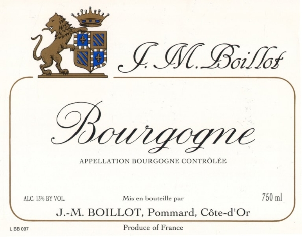 J.M. Boillot Bourgogne Blanc bottle