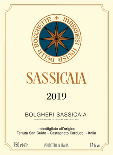 Picture of 2019 Tenuta San Guido - Bolgheri Sassicaia Super Tuscan