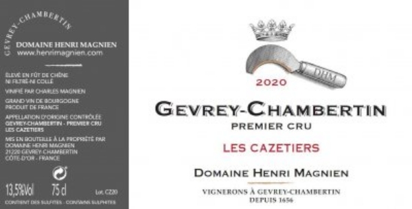 Picture of 2020 Henri Magnien - Gevrey Chambertin Cazetiers