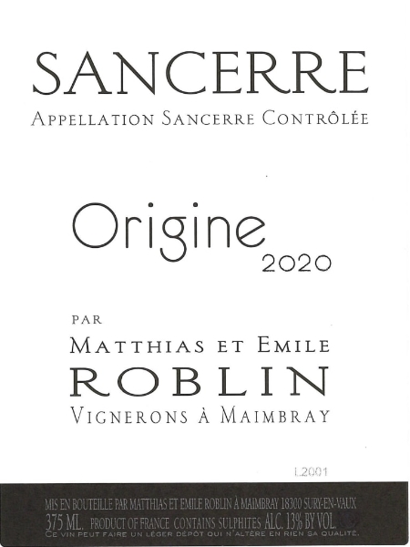Picture of 2020 Roblin - Sancerre Origine