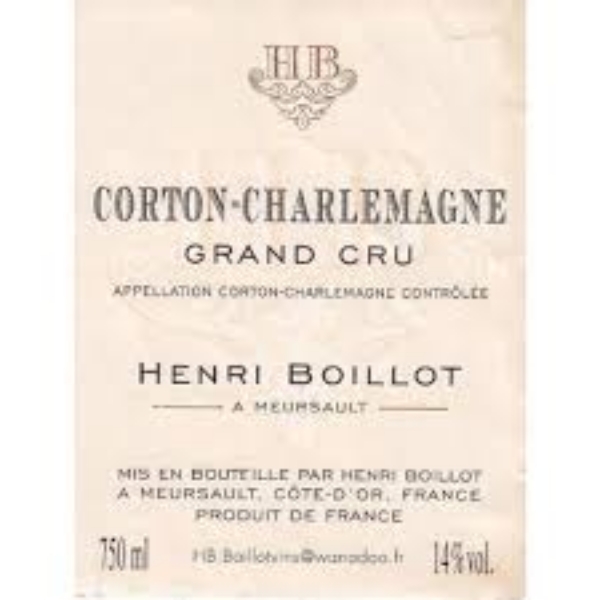 Picture of 2018 Henri Boillot Corton Charlemagne (pre arrival)